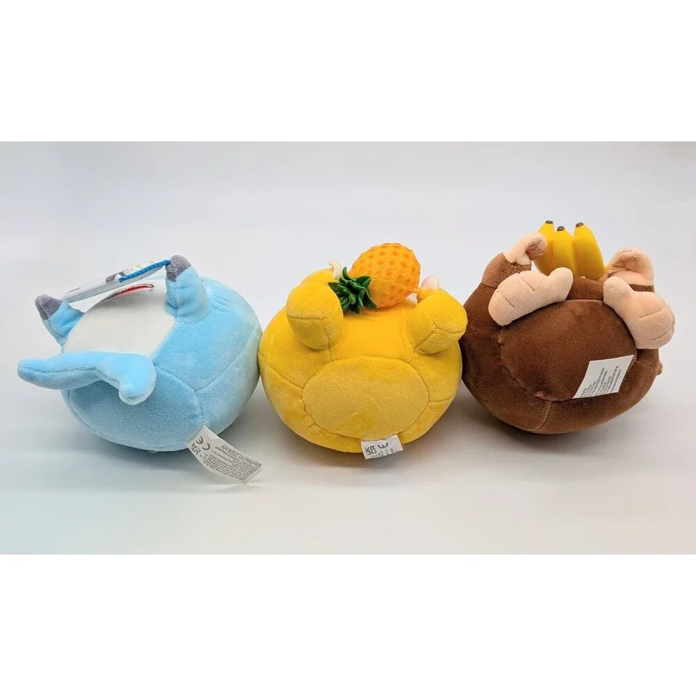 Lot Of 3 Zuru Snackles Plush Series 2 Shark Sloth Monkey 5
